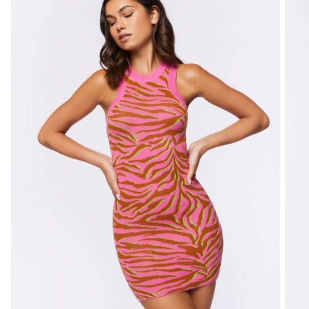 Tiger Striped Mini Dress